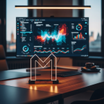 Nowoczesne biuro agencji Mayko w Białymstoku, zespół ekspertów analizuje dane na interaktywnym ekranie, w tle panorama miasta, rok 2026.