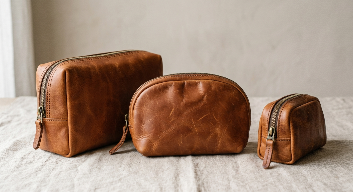 Eleganckie skórzane kosmetyczki damskie na co dzień i w podróży
